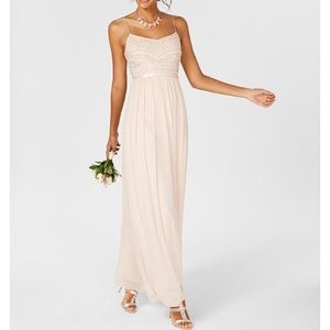 Adrianna Papell Blush Gown Bridesmaid Collection